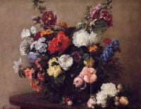 Fantin-Latour, Henri - Bouquet of Diverse Flowers